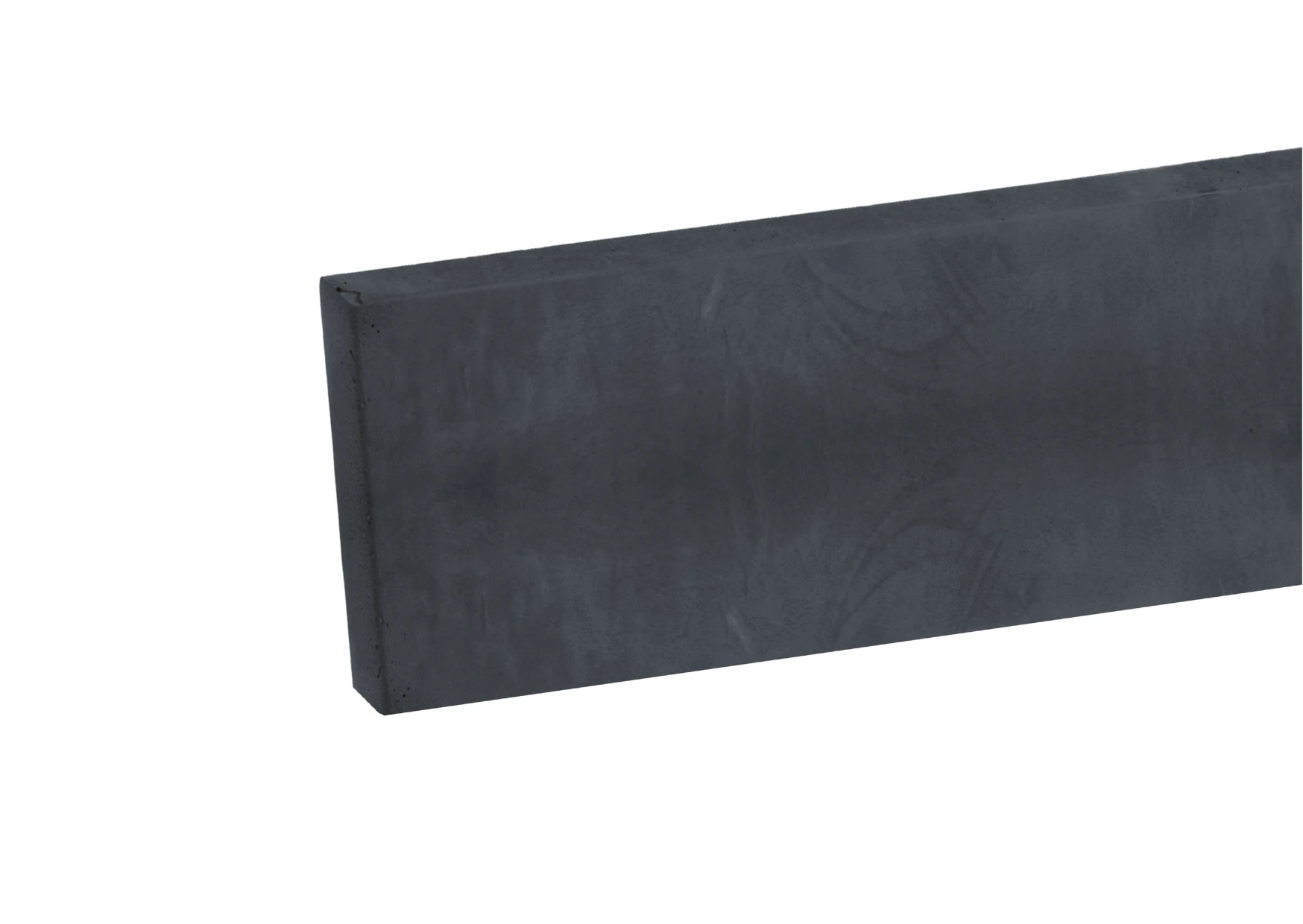 Betonplaat Glad 3.5 x 26 cm (35 x 260 mm) Antraciet - Lengte 184 cm OP = OP - Afbeelding 1